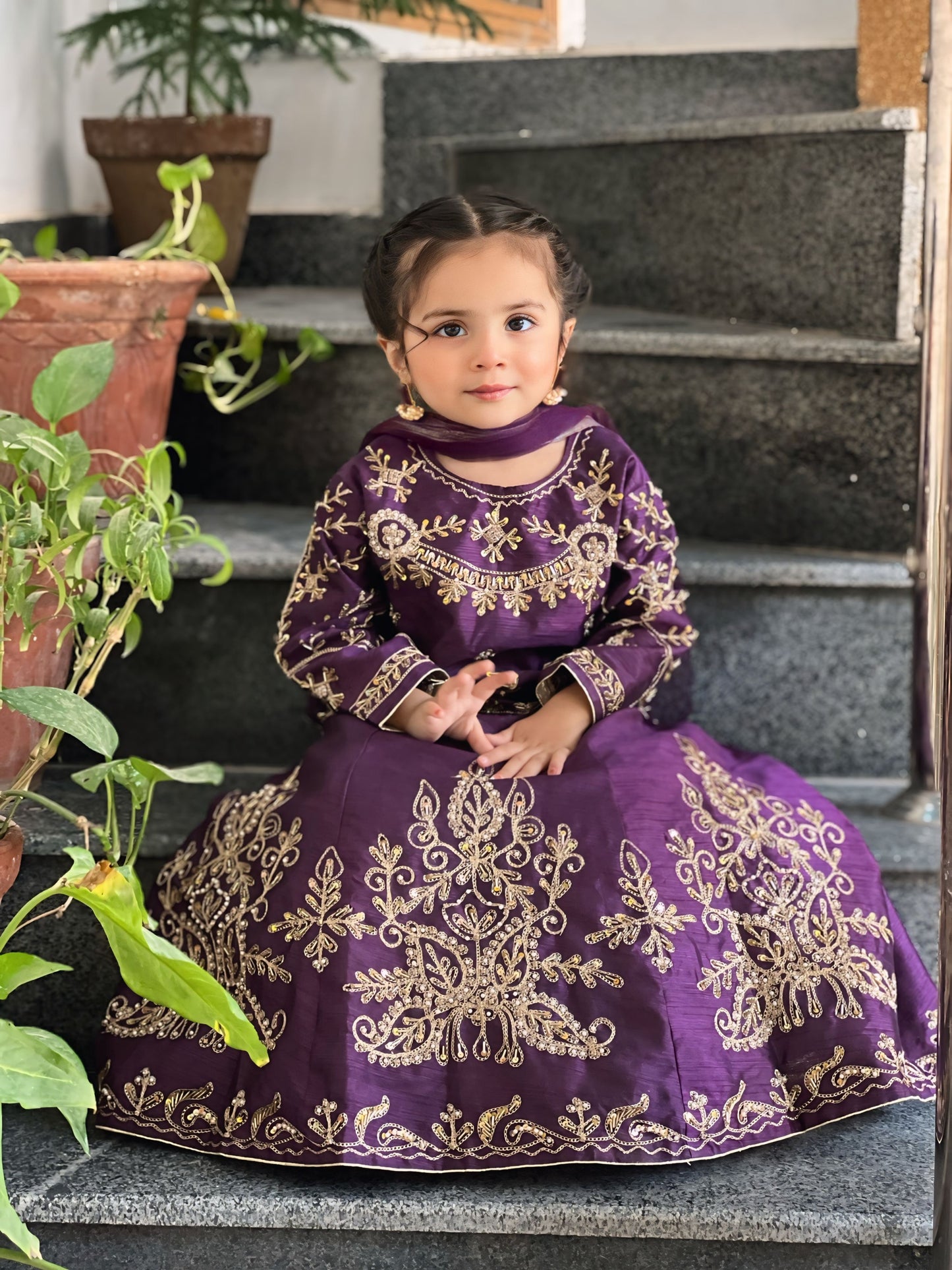 Premium Purple Lehenga Set - 3P