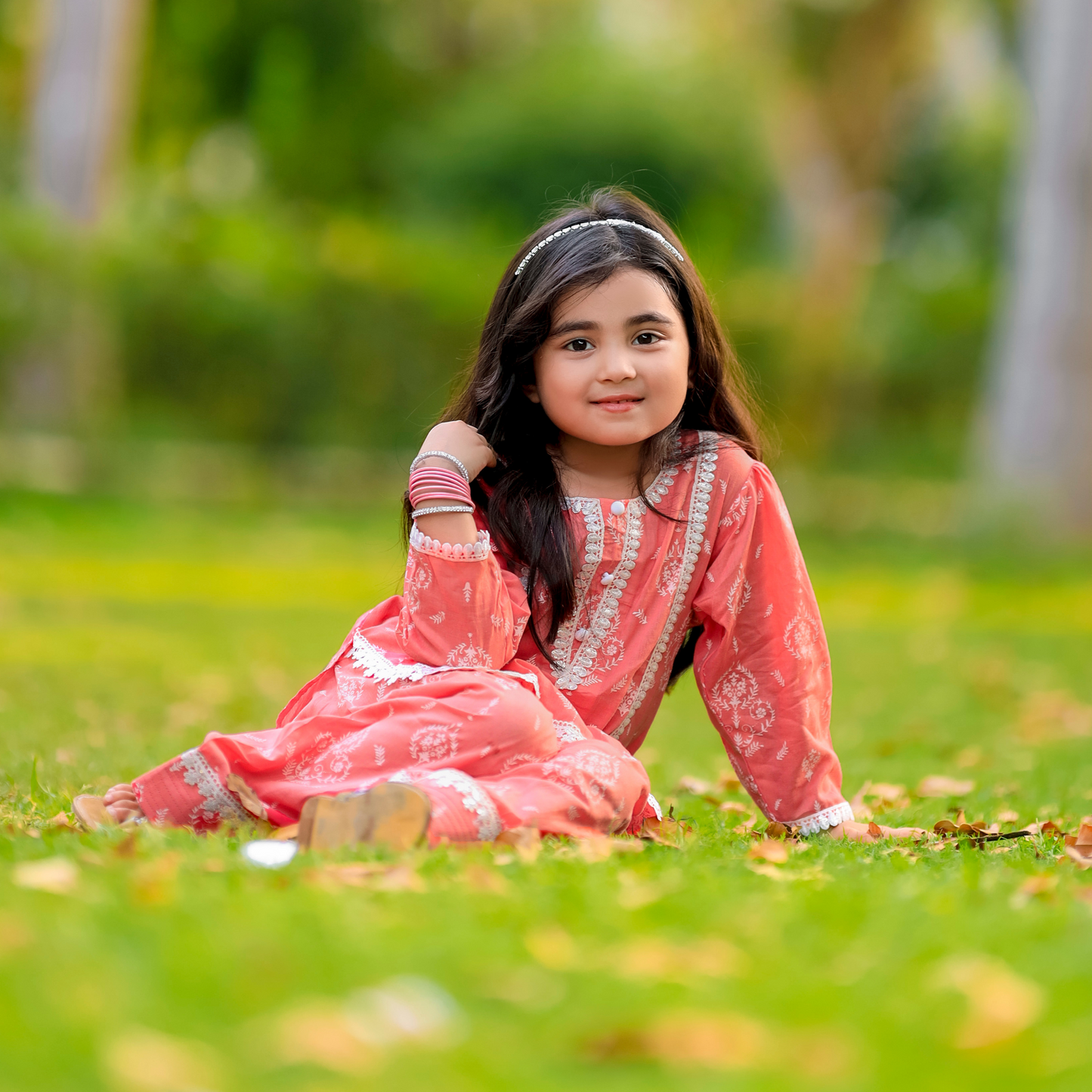 Premium Farshi Shalwar 3-Piece Lawn Set – Block Printed (Deen Textile)
